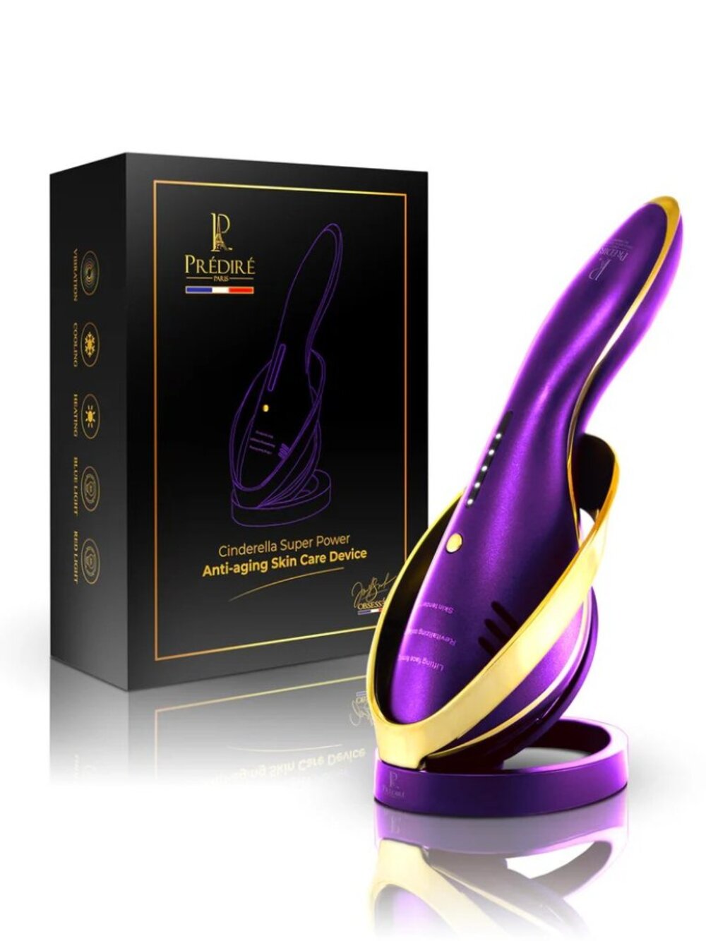 Luxury Cinderella EMS LED Anti Aging Facial Skin Tightening Rejuvenation Device